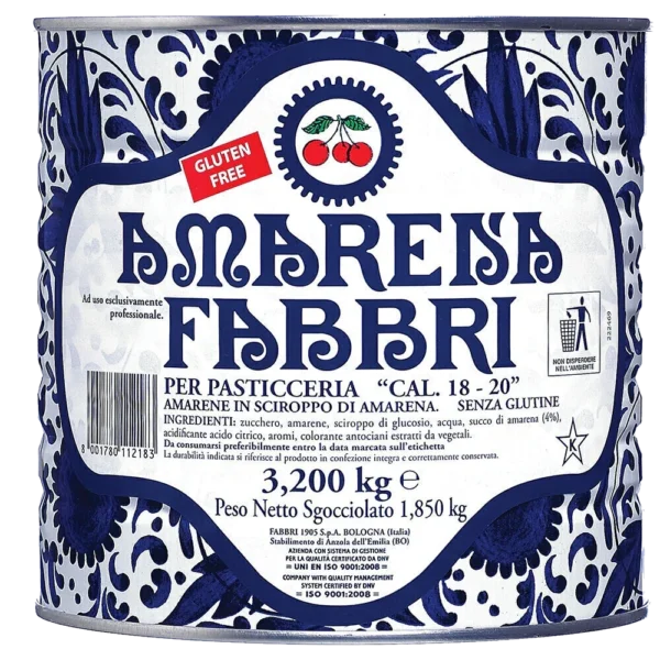 Amarena Fabbri Kirschen in Sirup (Dose) 3,2 kg